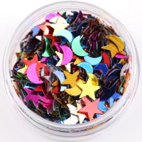 Star and moon mixed 6mm