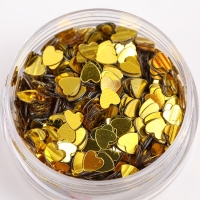 Gold heart 4mm